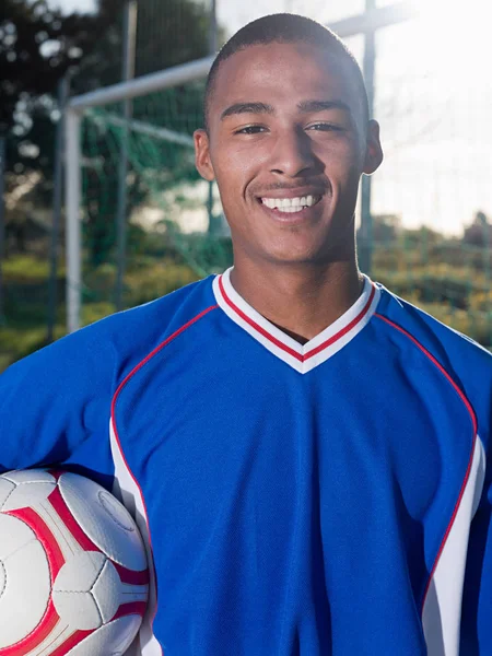 Bir Futbolcunun Portresi — Stok fotoğraf