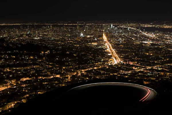 Widok Panoramę Miasta San Francisco Stany Zjednoczone Ameryki — Zdjęcie stockowe