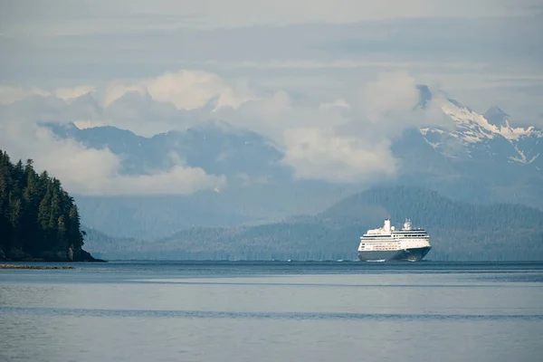 Vista Lejana Del Crucero Brazo Tracy Alaska — Foto de Stock