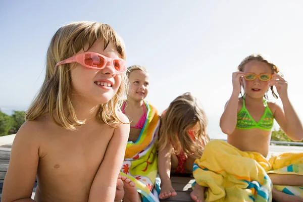 Girls Holiday Sunbathing Royalty Free Stock Photos