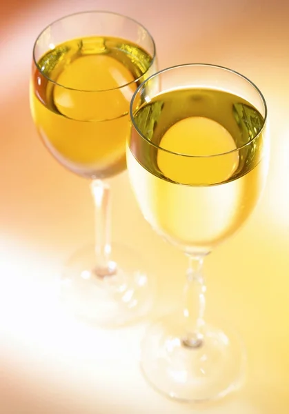 Bicchieri Vino Bianco — Foto Stock