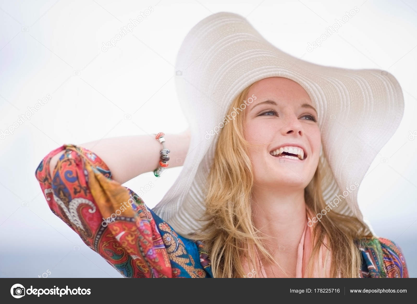 Girl Floppy Hat Stock Photo by ©ImageSource 178225716