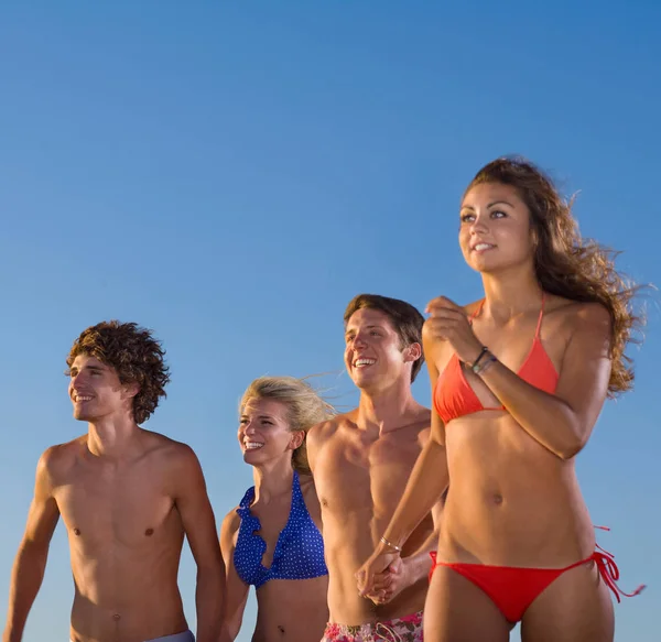 Group Run Swim Suits — Stock Photo, Image