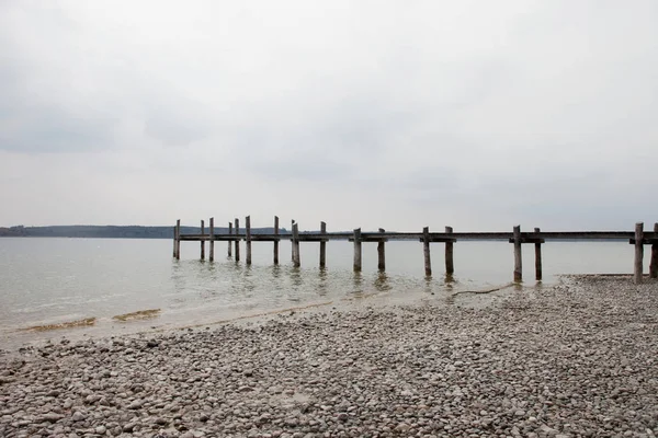 Landing Stage Lake Ammersee — Stock Photo, Image