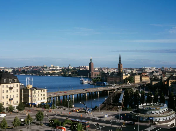Stoccolma Svedese Vista Dall Alto — Foto Stock