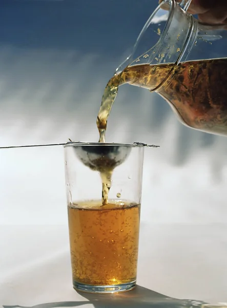 Чай Стакане — стоковое фото