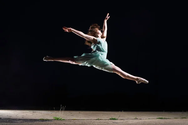 Ballet Danser Springen Lucht — Stockfoto