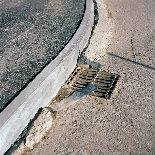 Concreto Estrada Pavimento — Fotografia de Stock