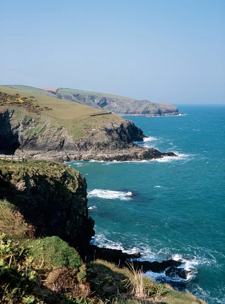 Cornish Coast Top View — 图库照片