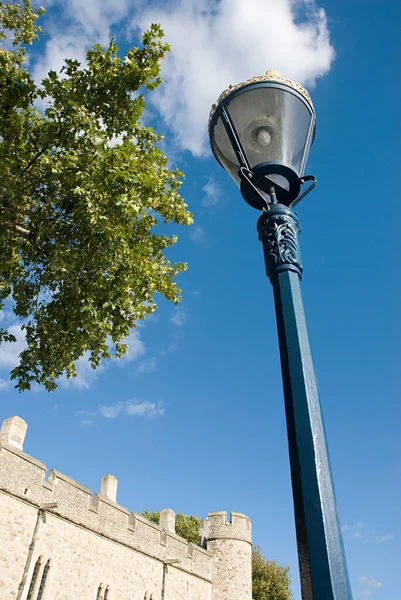 Lamppost Parte Torre Londres — Foto de Stock