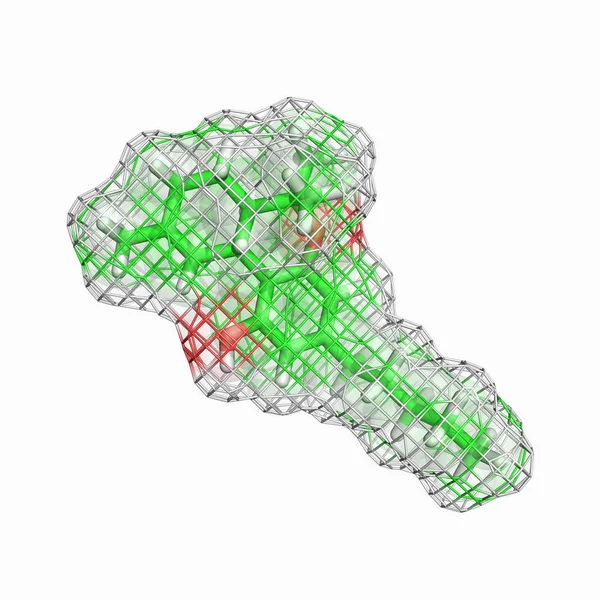 青空の上のThc分子 — ストック写真