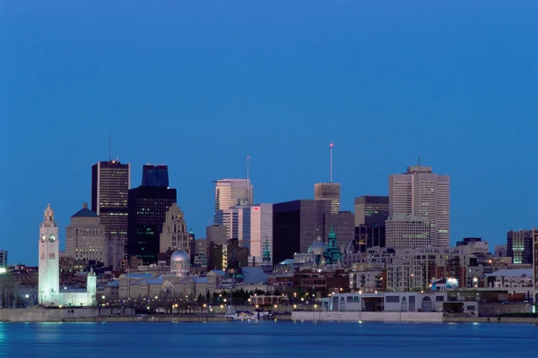 Montreal Skyline Natten — Stockfoto