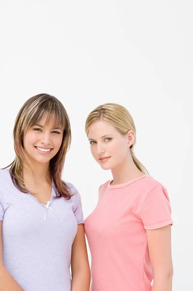 Portrait Two Beautiful Women — Stock Photo, Image