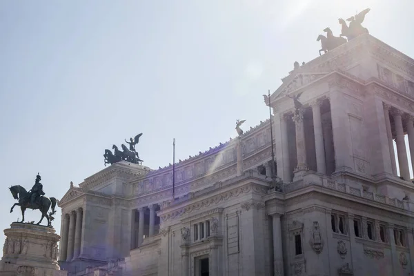 Monumento Nazionale Vittorio Emanuele Róma Olaszország — Stock Fotó