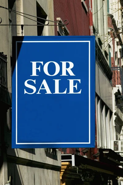 Sale Sign Building — Stock Photo, Image