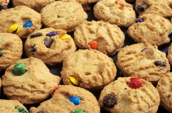 Frische Cookies Textur Hintergrund — Stockfoto