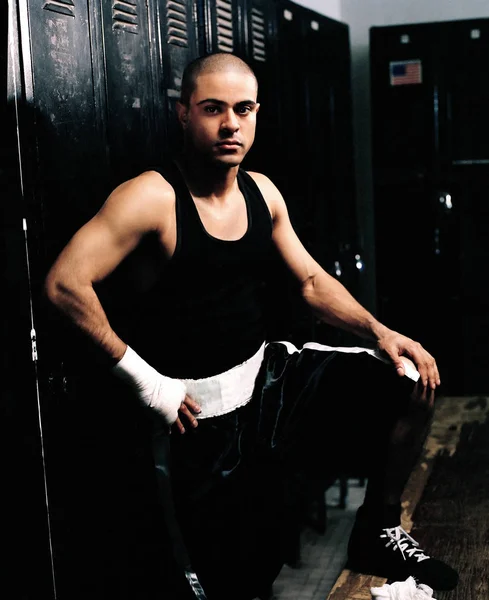 Retrato Boxeador Gimnasio Boxeo Brooklyn — Foto de Stock