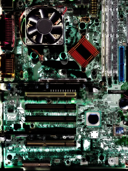 Computeronderdelen Een Computer — Stockfoto