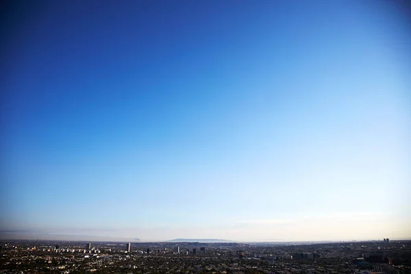 Krajobraz Miasta Czyste Błękitne Niebo Los Angeles Kalifornia Usa — Zdjęcie stockowe
