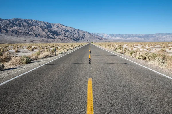 Prázdná Cesta Údolí Smrti Kalifornie Usa — Stock fotografie