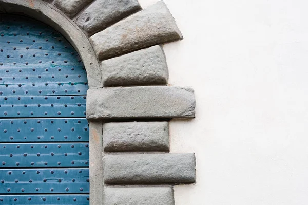 Detalhe Porta Pedra Close — Fotografia de Stock