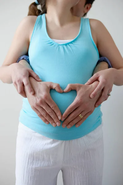 Pregnant Woman Partner — Stock Photo, Image