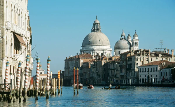 Grote Gracht Santa Maria Della Saluut Venetië — Stockfoto
