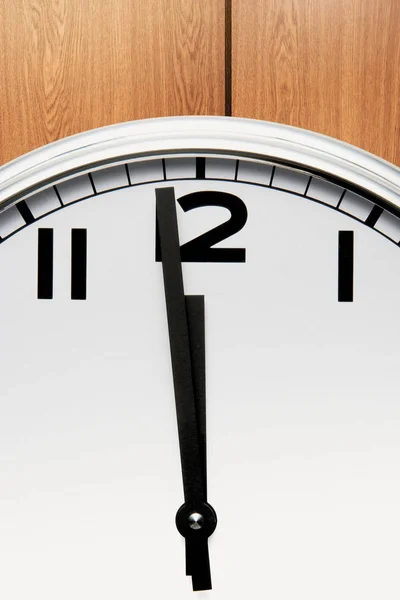 Reloj Pared Pared Madera — Foto de Stock