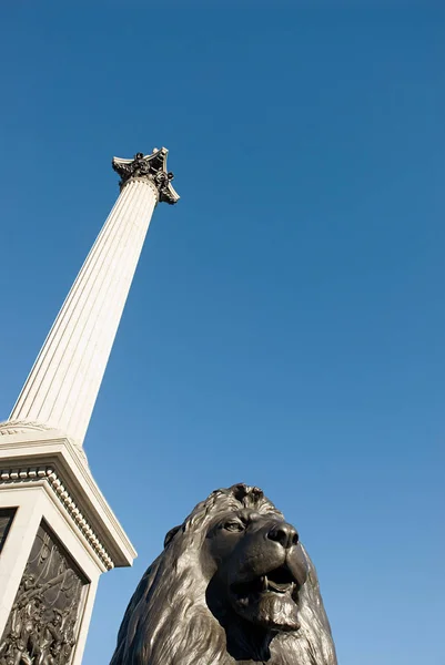 Aslan Heykeli Nelson Sütunları — Stok fotoğraf