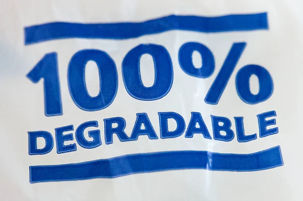 Degradable Bag Close — Stock Photo, Image