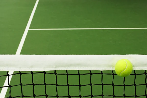 Piłki Tenisowe Sąd — Zdjęcie stockowe