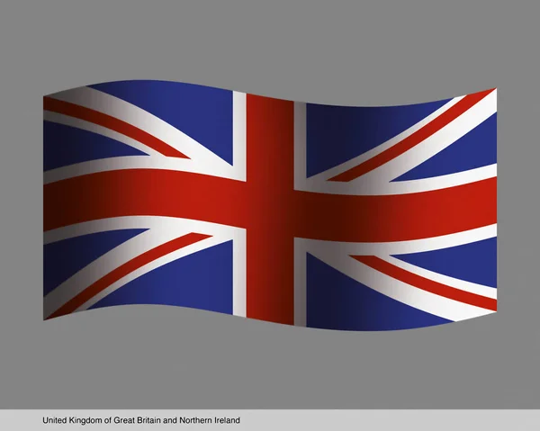 United Kingdom Flag Grey Background — 스톡 사진