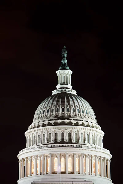 United States Capitol Night Washington Usa — Stock Photo, Image