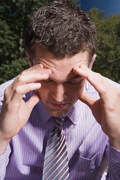 Stressed Male Office Worker Stock Picture