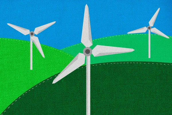 Wind Turbines Field — Stock Photo, Image