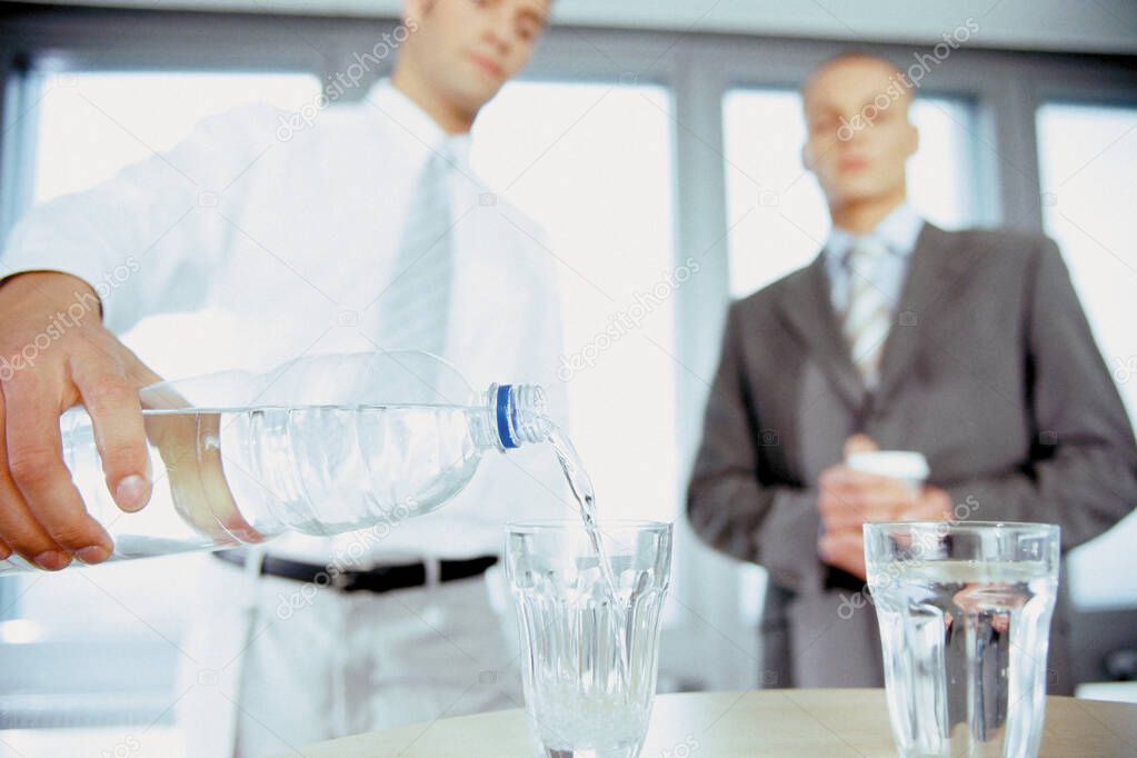 Businessmen having a drink