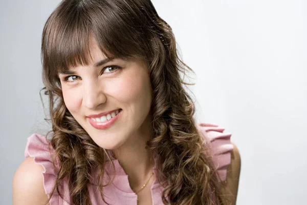 Retrato Una Mujer Cerca — Foto de Stock