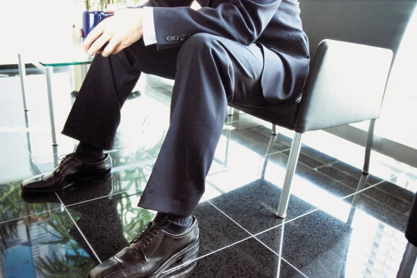 Businessman Sitting Modern Office — Stock Photo, Image