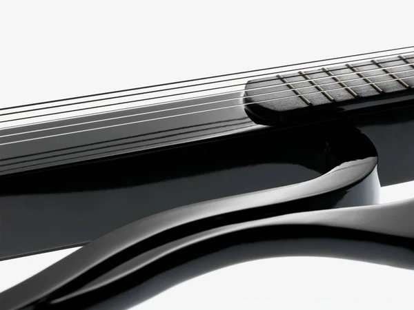 Guitarra Eléctrica Aislada Sobre Fondo Blanco —  Fotos de Stock