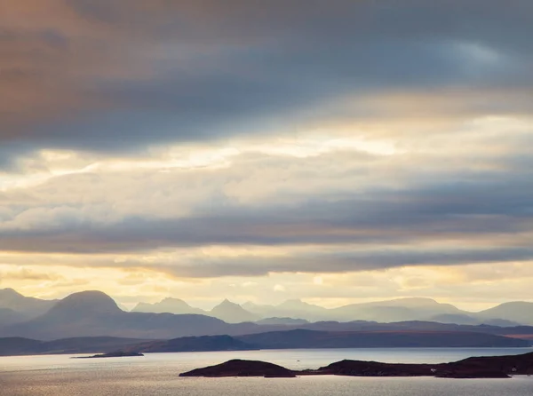 Nuvens Tempestade Dramáticas Sobre Montanhas North West Highlands Escócia Reino — Fotografia de Stock