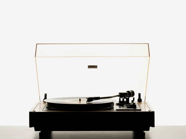 Record Player White Background — 스톡 사진
