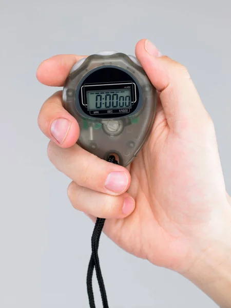 Persoon Bedrijf Stopwatch — Stockfoto