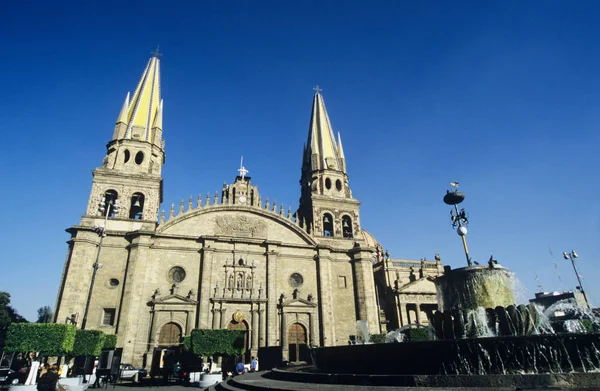 Kathedrale Von Guadalajara Und Blauer Himmel — Stockfoto
