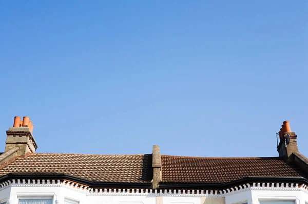 Telhados Casas Sobre Céu — Fotografia de Stock