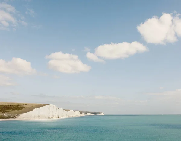 Fehér Sziklák Hét Nővér Sussex Anglia — Stock Fotó