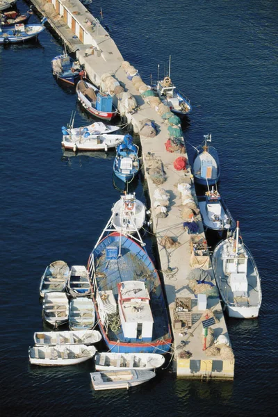 Port Top View Barcelona Spanyolország — Stock Fotó