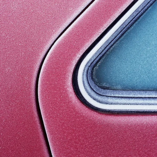 Frost Auf Einem Auto — Stockfoto