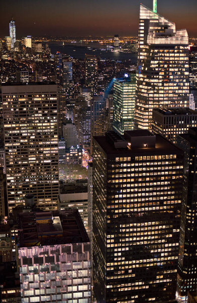 View from Rockefeller Centre, Manhattan, New York City, USA