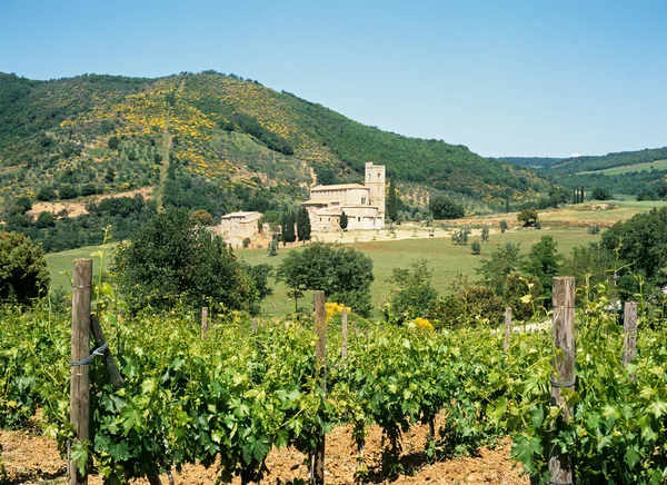 San Antimo Kloster Toscana — Stockfoto