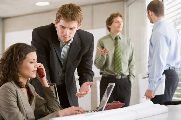 group portrait of Busy office workers